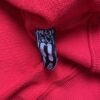 SP5DER WORLDWIDE RED ANGEL NUMBER 555 HOODIE RED