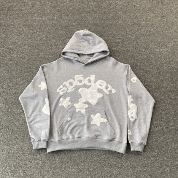 SP5DER BELUGA HOODIE HEATHER GREY