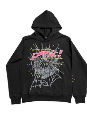 SP5DER P*NK HOODIE BLACK