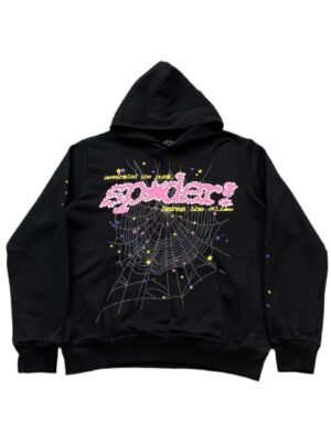 SP5DER P*NK V2 HOODIE BLACK