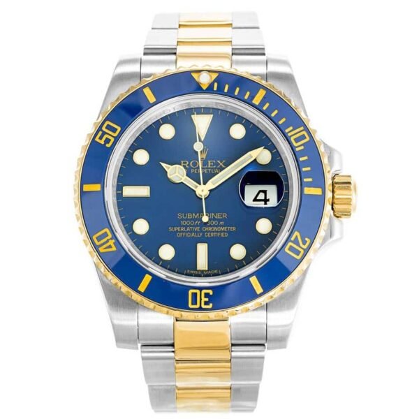 Submariner-116613LB-Replica Rolex Two Tone Submariner 116613LB Mens 40MM