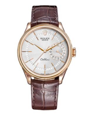 ROLEX CELLINI DATE WHITE DIAL AND EVEROSE GOLD 39MM 50515 0008