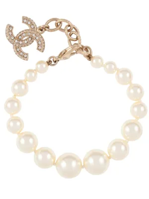 18K Pearls CC Bracelet