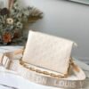 LV Coussin PM Monogram-Embossed Puffy Cream For Women,  Shoulder And Crossbody Bags 10.2in/26cm LV M57793