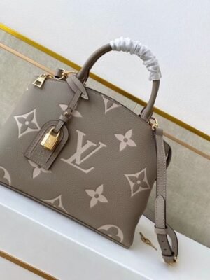 LV Petit Palais Monogram Flowers Tourterelle/Creme For Women,  Shoulder And Crossbody Bags 11.4in/29cm LV M58914