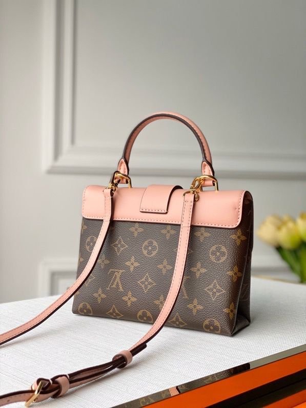 LV Locky BB Monogram Canvas Rose Poudre Pink For Women, Women¡¯s Handbags, Shoulder And Crossbody Bags 7.9in/20cm LV M44080