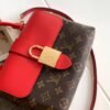 LV Locky BB Monogram Canvas Red For Women,  Shoulder And Crossbody Bags 7.9in/20cm LV M44322
