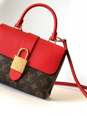 LV Locky BB Monogram Canvas Red For Women,  Shoulder And Crossbody Bags 7.9in/20cm LV M44322