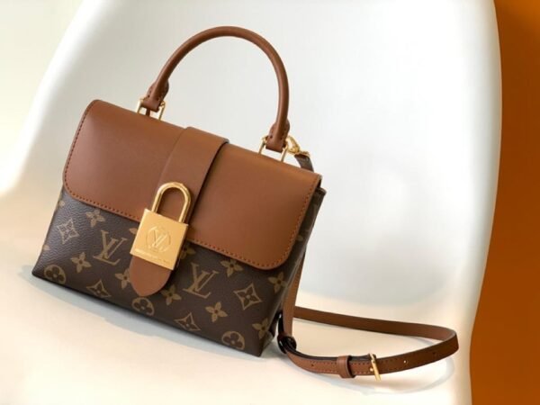LV Locky BB Monogram Canvas Caramel Brown For Women, Women¡¯s Handbags, Shoulder And Crossbody Bags 7.9in/20cm LV M44654