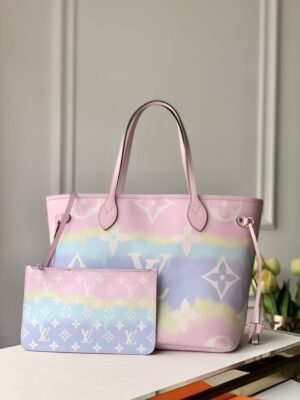 LV Neverfull MM Tote Bag Monogram Canvas For LV Escale Collection,  Shoulder Bags 12.2in/31cm LV M45270