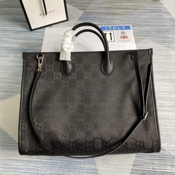 gg Off The Grid Tote Bag Black gg Nylon For Women  17in/43cm gg 630353 H9HAN 1000
