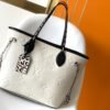 LV Neverfull MM Tote Bag Wild At Heart Monogram Empreinte Cream For Women,  Shoulder Bags 12.2in/31cm LV M58525