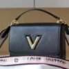 LV Twist MM Monogram Blossoms Black For Women,  Shoulder And Crossbody Bags 9.1in/23cm LV M57505
