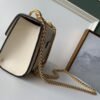 gg Embossed Padlock Shoulder Bag White Milky For Women 8in/20cm