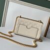 gg Embossed Padlock Shoulder Bag White Milky For Women 8in/20cm