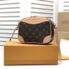 LV Deauville Mini Monogram Canvas By Nicolas Ghesquiere For Women, Women’s Handbags, Shoulder And Crossbody Bags 8.3in/22cm LV M45528
