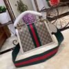 gg Queen Margaret gg Small Top Handle Bag Beige And Ebony gg Supreme Canvas For Women 10in/26cm gg 476541