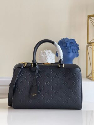 LV Speedy Bandouliere 30 Monogram Empreinte Black For Women, Women Handbags 9.8in/30cm LV M42406