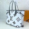LV Neverfull MM Tote Bag Monogram Jungle Canvas Black/Caramel For Women,  Shoulder Bags 12.2in/31cm LV M44716