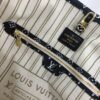 LV Neverfull MM Tote Bag Monogram Jungle Canvas Black/Caramel For Women,  Shoulder Bags 12.2in/31cm LV M44716