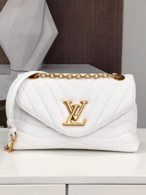LV New Wave Chain Bag White For Women,  Shoulder And Crossbody Bags 9.4in/24cm LV M58549