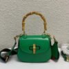 gg Bamboo 1947 Small Top Handle Bag Green  For Women 8.3in/21cm gg 675797 10ODT 3384