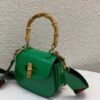 gg Bamboo 1947 Small Top Handle Bag Green  For Women 8.3in/21cm gg 675797 10ODT 3384