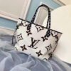 LV Neverfull MM Tote Bag Ivoire Monogram Jungle Canvas For Women,  Shoulder Bags 12.2in/31cm LV M44716