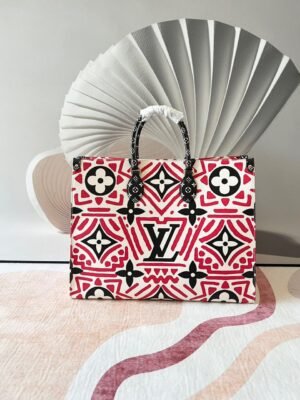 LV LV Crafty OnTheGo GM Tote Bag Monogram Giant Red For Women, Women¡¯s Handbags, Shoulder Bags 16.1in/41cm LV M45358