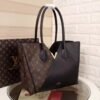 LV Kimono MM Tote Bag Monogram Canvas Black For Women, WoHandbag Shoulder Bags 15.4in/39cm LV M41855