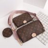 LV Multi Pochette Accessoires Monogram Canvas Fall/Winter Collection M44840, Rose Clair