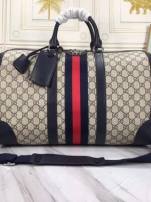 gg Savoy Medium Duffle Bag Beige 17.5in/45cm For Men 681295 9C2SN 4076