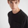 Prada Logo Pocket T-Shirt (Black)