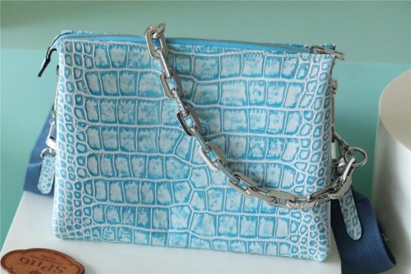 LV Coussin PM High Shiny Alligator Light Blue For Women,  Shoulder And Crossbody Bags 10.2n/26cm LV?