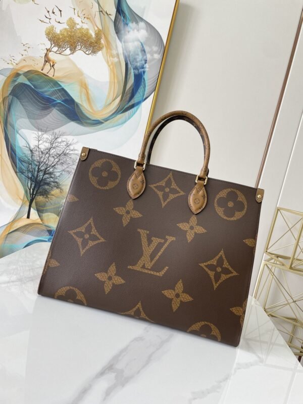 LV OnTheGo GM Tote Bag Monogram And Monogram Reverse Canvas For Women, Women¡¯s Handbags 16.1in/41cm LV M44576