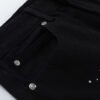 CHROME HEARTS PAINT DRIP YELLOW CROSS PATCH JEANS BLACK