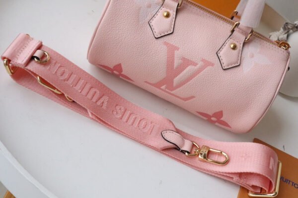 LV Papillon BB Monogram Empreinte Bouton De Rose Pink For Women, Women¡¯s Handbags, Shoulder And Crossbody Bags 7.9in/20cm LV M45707