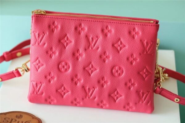 LV Coussin BB Grain Fluo Pink For Women, Women¡¯s Bags, Shoulder And Crossbody Bags 8.3in/21cm LV M20750