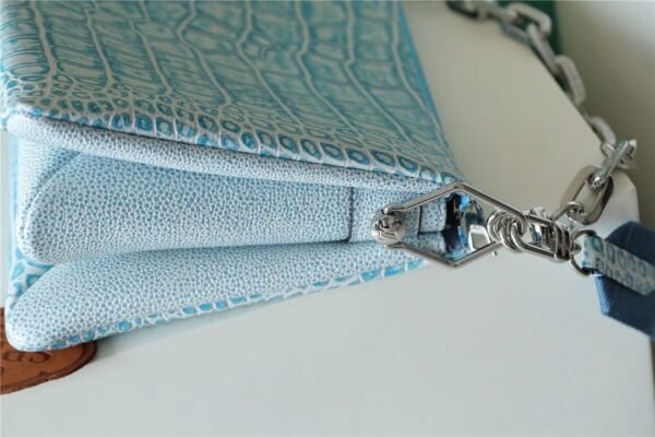 LV Coussin PM High Shiny Alligator Light Blue For Women,  Shoulder And Crossbody Bags 10.2n/26cm LV?