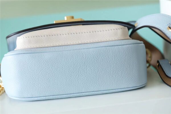 LV Lockme Tender Light Blue For Women, Women¡¯s Handbags, Shoulder And Crossbody Bags 7.5in/19cm LV