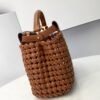 FI Peekaboo Mini Brown Braided Bag For Woman 18cm/7in