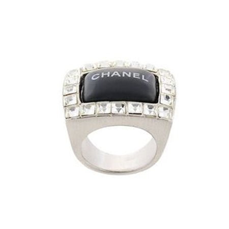 18K CC Vintage Rhinestone Ring