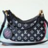 LV Bagatelle Monogram Empreinte Black / White / Pink For Women,  Shoulder And Crossbody Bags 22cm/8.7in LV M46091