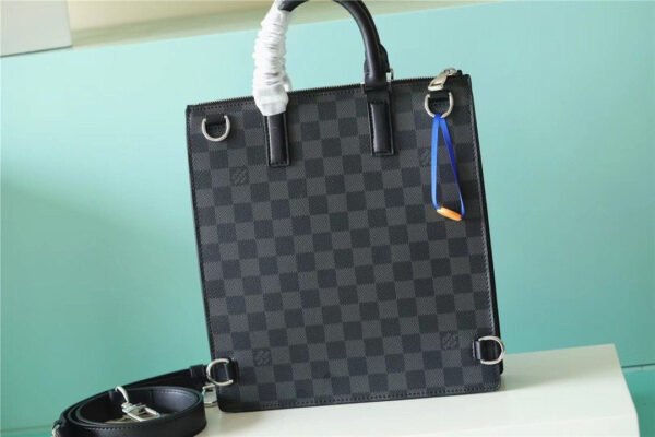 a55fbe43 LV Sac Plat Cross Damier Graphite Canvas For Men, Bags, Shoulder And Crossbody Bags 11.2in/28.5cm LV N45276