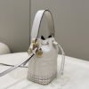 FI Mon Tresor White Mini-bag with stitching For Woman 18cm/7in 8BS010AGV0F0K7E