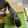 gg Marmont Half Moon Shaped Mini Bag Black For Women, Women’s Bags 8.5in/22cm gg 699514 DTDHT 1000