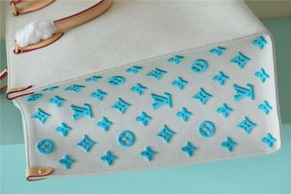 LV Onthego GM Monogram Giant And Raffia White/ Pink For Women,  Shoulder And Crossbody Bags 41cm/16.1in LV