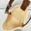 FI Small Croissant Hobo Bag Raffia For Women, Handbags, Shoulder Bags 11.4in/29cm FF 8BR790AFGJF1E1B