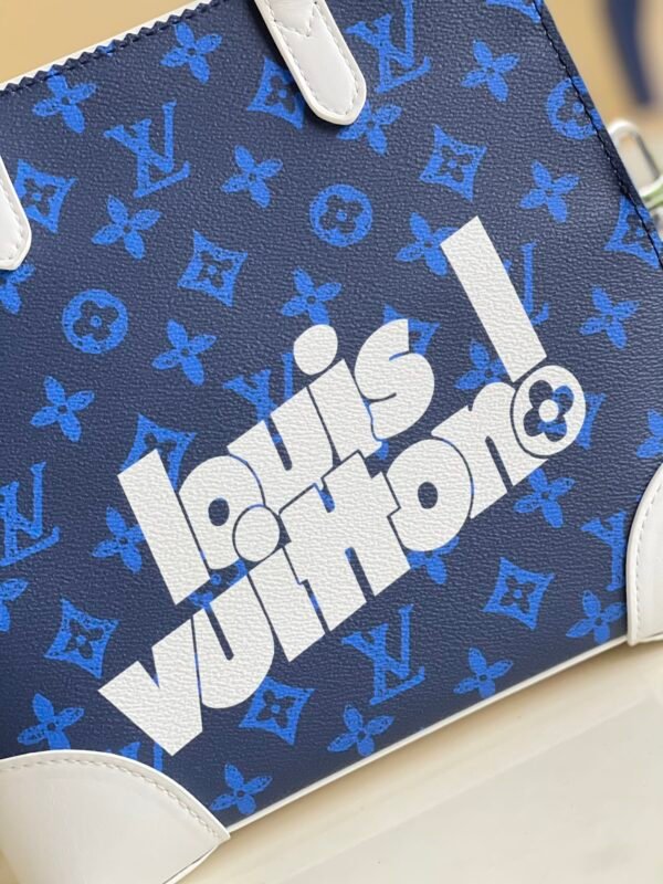 LV Litter Bag Vintage Monogram Canvas Blue By Virgil Abloh For Men, Men¡¯s Bags, Shoulder And Crossbody Bags 9.4in/24cm LV