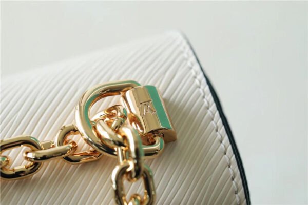 LV Twist MM Epi White For Women, Women¡¯s Bags, Shoulder And Crossbody Bags 9.1in/23cm LV M55513